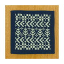 こぎん刺し キット 30 コースター(紺) 手芸キット 刺繍 オリムパス 手芸の山久
