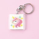 刺しゅう キット Fancy Colors ユニコーン KS-151 キーリング刺しゅうキット クロスステッチ ネコポス可 オリムパス olm 手芸の山久