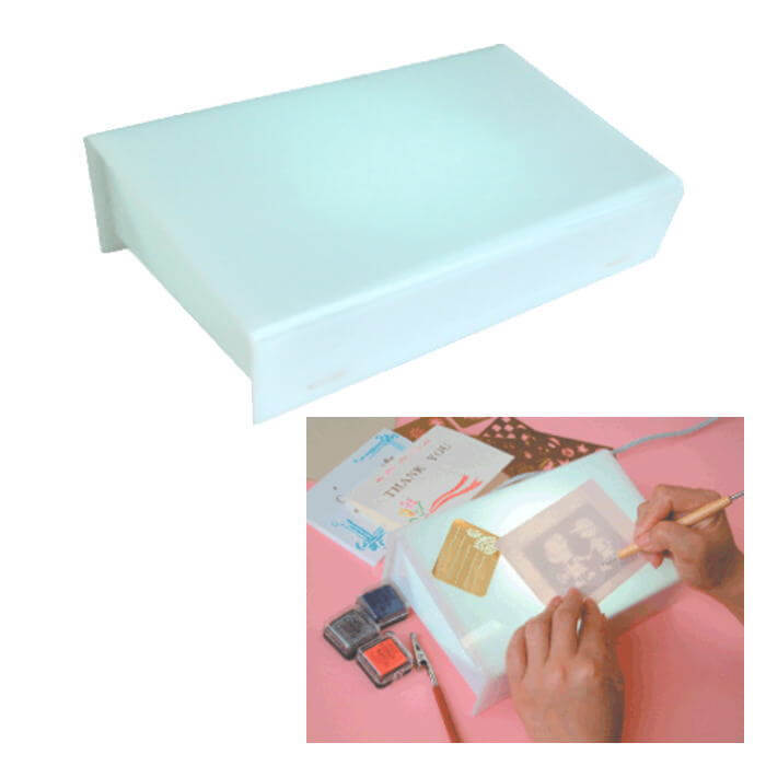 アルテ ライトテーブル (サイズH180×W230×D140mm) イラスト・ステンシルに 手芸の山久