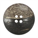 ココナッツボタン 球面 表穴4つ穴 60mm ネコポス可 bel 手芸の山久