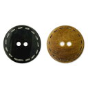 水牛ボタン 模様入 丸 25mm WB35 ホーンボタン ネコポス可 bel 手芸の山久
