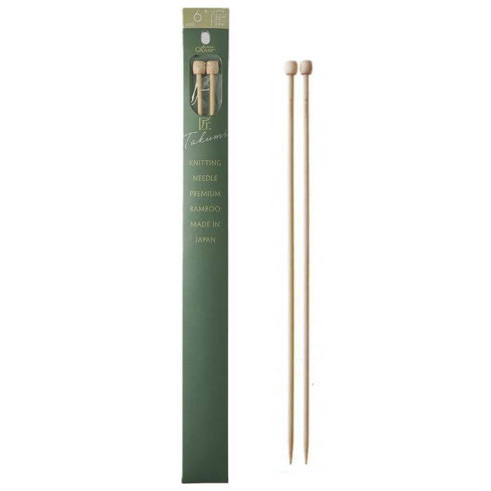 棒針 匠 玉付2本針 33cm 6号/7号/8号/9号/10号/11号/12号/13号/14号/15号 クロバー 手芸の山久...