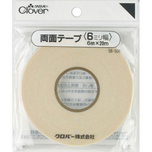 クロバー 両面テープ6mm×20m 58-506 クラフト フラワー手芸 clv ネコポス可 手芸の山久