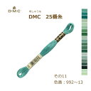 刺しゅう糸 DMC 25番糸 刺繍糸 その11 緑系 992〜13番色 ディーエムシー KOU ネコポス可