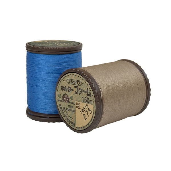 キルト用手縫い糸 キルターファーム150m その4 同色3個単位 フジックス fjx 手芸の山久