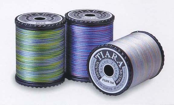 TIARA ティアラ 50番250m 3個単位 絹段染糸 フジックス fjx 手芸の山久