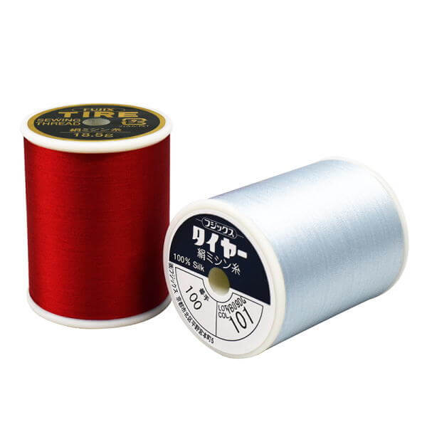 タイヤー印 絹ミシン刺繍糸 100番 18.5g TIRE フジックス fjx 手芸の山久