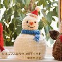 編み図付き キット クリスマスなりきり帽子 ゆきだるま N-1691B ニット帽 クリスマス 編み物 手作りキット ハマナカ hama
