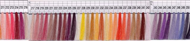 シャッペスパン 手縫い糸 50m その4(211番〜250番) フジックス 手芸の山久