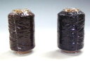 ゴムカタン糸 大巻 200g 黒/こげ茶 エクステンション用 ポリウレタンゴムカタン糸 取り寄せ商品 金天馬 川村製紐 手芸の山久