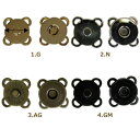 マグネットボタン 小 10mm G/N/AG/GM 1組入1袋単位 LH431801 リトルハウスのかなぐ屋さん ネコポス可 金亀 kkm 手芸の山久