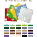 カラーフェルト エコライフ フェルト 20×20cm 1枚単位 その2 フエルト 生地 ウール 緑 紫 茶色 白 黒 ベージュ グリーン グレー ブラウン ホワ...