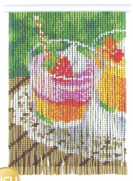 ビーズ のれん キット　スキルきゃんでぃ C84 スイーツ 元廣 手芸の山久