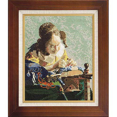 刺繍キット レースを編む女 878 フェルメール作 オリムパス 手芸の山久