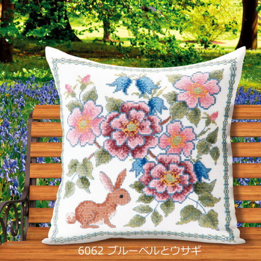 刺繍キット 花咲く庭の小さな物語 ブルーベルとウサギ No.6062 オノエ・メグミ刺しゅうキットシリーズ オリムパス 手芸の山久 刺繍キット 花咲く庭の小さな物語 ブルーベルとウサギ No.6062 オノエ・メグミ刺しゅうキットシリーズ オリムパス 手芸の山久