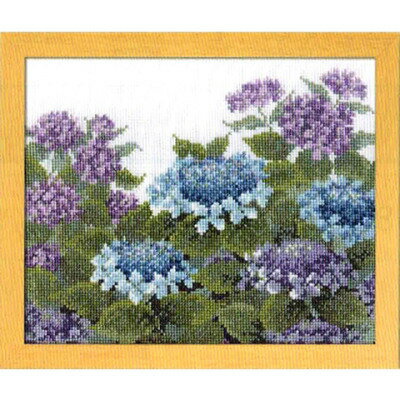 クロスステッチ キット 紫陽花(あじさい) 7451 オノエ・メグミししゅうキットシリーズ 刺繍キット オリムパス 手芸の山久