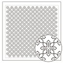 刺し子 布パック 一目刺しの花ふきん 折り紙 鉄線 1袋3枚単位 H-1089 刺し子の花ふきん olm オリムパス ネコポス可 手芸の山久