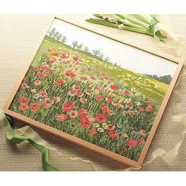 樂天商城 - 刺繍キット 四季彩の詩シリーズ ポピーの咲く頃 7111 オリムパス olm 手芸の山久