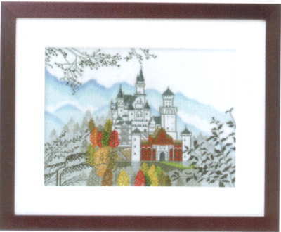 刺繍キット ノイシュバンシュタイン 7208 世界遺産と世界の風景から オリムパス 手芸の山久