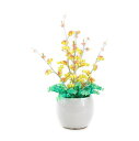 盆栽 ミニ 山久オリジナルビーズ観葉植物キット オンシジュームno.3イエロー bfk ym9 手芸の山久