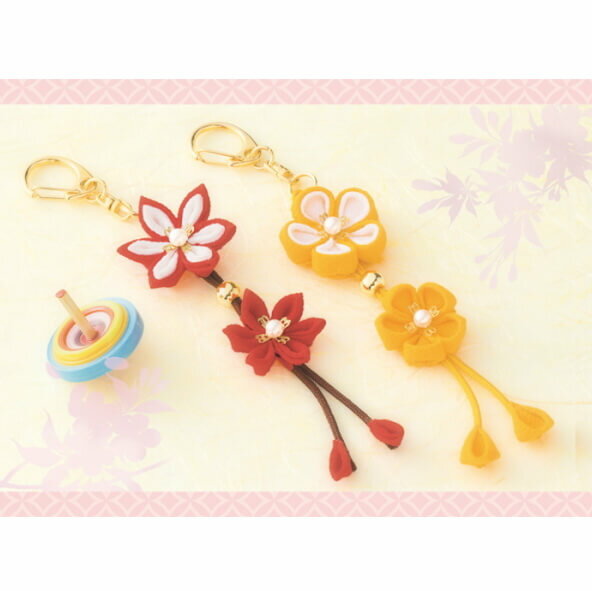 つまみ細工 キット 和のつまみ細工キーホルダー LH-106 ネコポス可 取寄せ商品 パナミ 手芸の山久