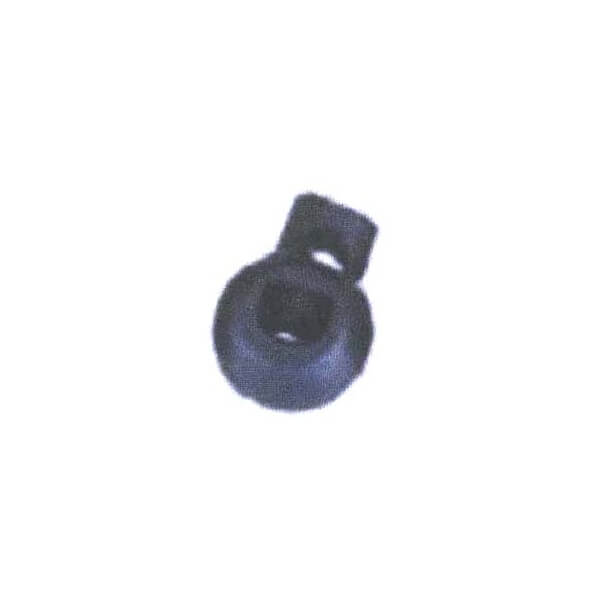 プラスチック コードロック 黒 C4-19×15mm 10個単位 コード用留め具 ボア ジャック 返品交換不可 手芸の山久