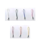 ストラップパーツ 100個単位 白 青 ピンク 赤 オレンジ 山吹 ビーズ用副資材 TDA 手芸の山久
