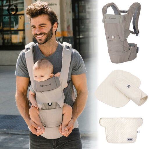 hugpapa ハグパパ ダイヤルフィット All in one ヒップシート ベビーキャリア PRO (トープグレー) サッキングパッド&ヘッドパッドセット 抱っこ紐 抱っこひも 新生児 おでかけ ベビー用品 出産準備 出産祝い 【日本正規販売店/メーカー1年保証】 hugpapa ハグパパ ダイヤルフィット All in one ヒップシート ベビーキャリア PRO (トープグレー) サッキングパッド&ヘッドパッドセット 抱っこ紐 抱っこひも 新生児 おでかけ ベビー用品 出産準備 出産祝い 【日本正規販売店/メーカー1年保証】