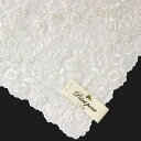 【送料無料】ベトナム手刺繍ハンカチ 扇子デザイン 6212 ホワイトレディース