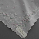 【送料無料】ベトナム手刺繍ハンカチ 花 0001 ライトグレー ハンカチ | ブライダル ハンカチ 結婚式 ハンカチ フォーマル ハンカチ ウェディング ハンカ...