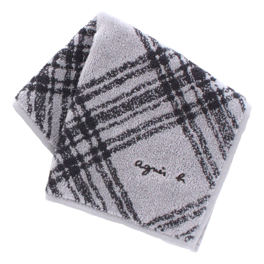 アニエスベーメンズ　タオルハンカチーフ　0002　グレー