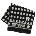 マリークヮント タオルハンカチ チェック模様 ブラック │ MARY QUANT マリークワント マリクワ ギフト プレゼント プチギフト 贈り物 内祝い 記念日 誕生日 退職 退職祝い 内祝い お礼 お返し 遅れてごめんね