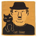アツコマタノ ガーゼハンカチ cat lover イエロー │ Atsuko Matano ギフト プレゼント プチギフト 贈り物 内祝い 記念日 誕生日 退...