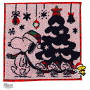 スヌーピー タオルハンカチ クリスマス スヌーピーとウッドストック ピンク 【PEANUTS】 | キャラクター グッズ ハンカチ ハンカチタオル ミニタオル ...