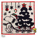 スヌーピー タオルハンカチ クリスマス スヌーピーとウッドストック ホワイト PEANUTS | キャラクター グッズ ハンカチ ハンカチタオル ミニタオル 子...