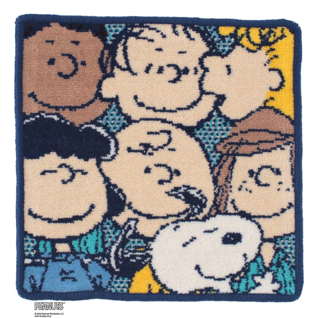 タオルハンカチ レディース（3000円程度） スヌーピー　シェニール織　タオルハンカチ（約23cm)　0003　ブルー│ PEANUTS ピーナッツ ギフト プレゼント プチギフト 贈り物 内祝い 記念日 誕生日 退職 退職祝い 内祝い お礼 お返し 遅れてごめんね