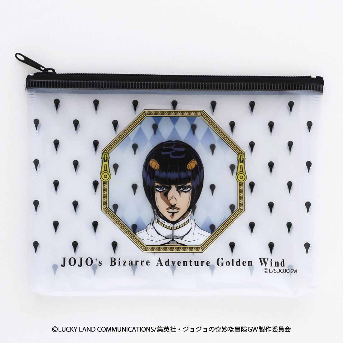 【ジョジョの奇妙な冒険 黄金の風】 ポーチ ブローノ ブチャラティ ジョジョ JOJO クリアポーチ 小物入れ 収納 ガジェット ケース レディース メンズ 女性 男性 子ども キッズ プレゼント ギフト プチギフト 誕生日 記念日 お礼 アニメ グッズ