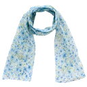 ヒビヤカダン ロングチーフ(UVカット加工)花々 ブルー │ 日比谷花壇 HIBIYA-KADAN ギフト プレゼント プチギフト 贈り物 内祝い 記念日 誕生日 退職 退職祝い 内祝い お礼 お返し 遅れてごめんね