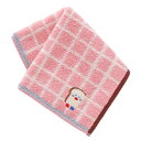 【SALE ¥660→¥440】33%OFF! ブランチブラザー タオルハンカチ 格子柄 トースト ピンク