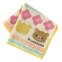 タオルハンカチ リラックマ ピンク | りらっくま レディース 女の子 キッズ ハンカチ タオル ミニタオル キャラクター くま かわいい 可愛い おしゃれ グ...