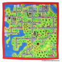 【SALE ¥2200→¥990】55%OFF! 【桃太郎電鉄】プリントハンカチ 路線図【九州】 | 桃鉄 ゲーム switch ハンカチ グッズ キャラクター...