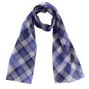 アクアスキュータム ロングチーフ(UVカット加工)ブロックチェック柄 ネイビー │ Aquascutum アクアス ギフト プレゼント プチギフト 贈り物 内祝...