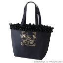 アナスイ × マイメロディ クロミ トートバッグ 限定コラボアート裏地付 ギャザーフリル ブラック │アナスイ ANNA SUI マイメロ クロミ ギフト プレゼント プチギフト 贈り物 内祝い 記念日 誕生日 退職 退職祝い お礼 お返し 遅れてごめんね
