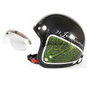 72JAM デザイナーズジェットヘルメット  開閉シールド付き WEED ウィード グリーン FREEサイズ(57-60cm未満) メンズ レディース 兼用品 SG規格 全排気量対応