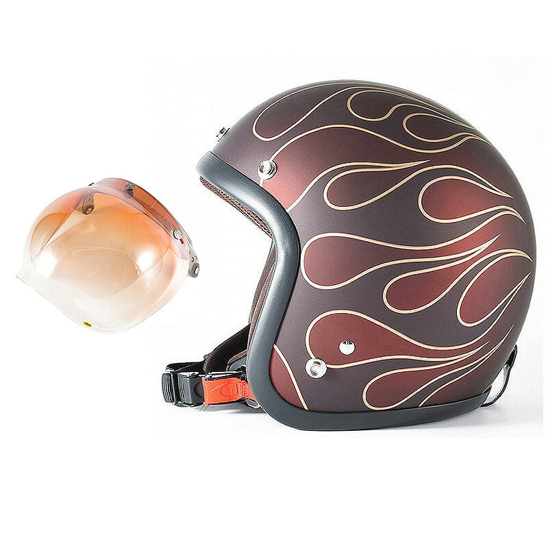 楽天ハンドルキング バイク ヘルメット72JAM デザイナーズジェットヘルメット [JJ-22] 開閉シールド付き [JCBN-04]STEALTH ステルス レッド [ガラスフレークレッドベースマット仕上げ]2サイズ メンズ レディース 兼用品 SG規格 全排気量対応