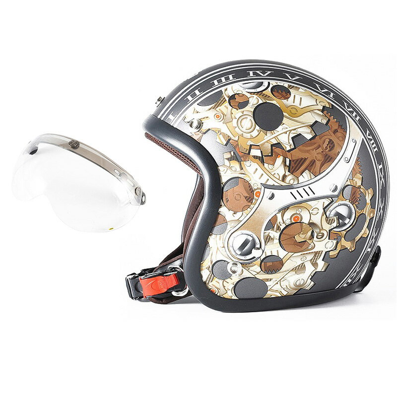 72JAM デザイナーズジェットヘルメット [JJ-25] 開閉シールド付き [APS-01]CHRONO クロノ ガンメタ [ガンメタベース マット仕上げ]FREEサイズ(57-60cm未満) メンズ レディース 兼用品 SG規格 全排気量対応