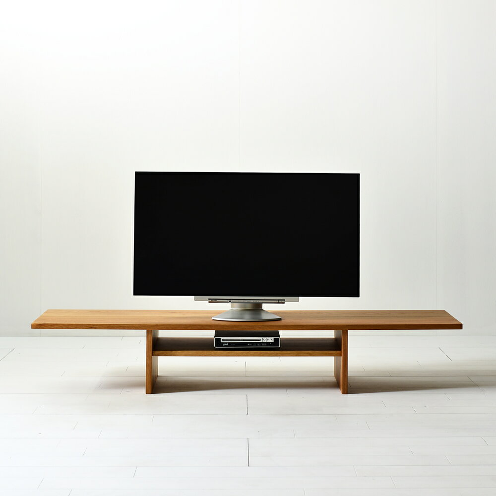 Rakuten - 送料無料 無垢材 コンパクト テレビ台 テレビボード ローボード オーク材 無垢 完成品 薄型 tvボード tv台 テレビラック 木製 天然木 幅150cm 北欧 シンプル モダン おしゃれ 収納 大川家具 日本製 新生活 Konoji TVボード 150 オーク