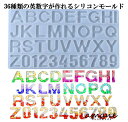【まとめ買いがお得!送料無料で毎日発送!】シリコンモールド シリコン型 レジン 英数字タイプ 36種 アクセサリーパーツ ピアス イヤリング ハンドメイド 材料