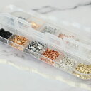 【レジン 封入素材】メタルサンドグリッター 6色セット 資材 封入材 ケース入り 材料 ハンドメイド シャカシャカ シェイカー 手芸 キーホルダー ミックス ハ...