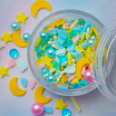 【レジン 封入素材】ミックスクレイ 星 月 雲 パール ストーン 封入材 シャカシャカ ケース入り 封入パーツ パーツ 資材 材料 ハンドメイド シャカシャカ ...
